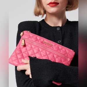 MZ Wallace Small Metro Pouch Deluxe the Small Metro Pouch Deluxein Zinnia